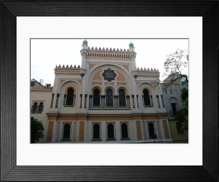 Framed Print : Czech Republic. Prague. Spanish Synagogue. Moorish Revival s Framed Print : Czech Republic. Prague. Spanish Synagogue. Moorish Revival s