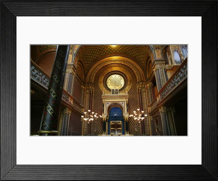 Framed Print : Czech Republic. Prague. Spanish Synagogue. Built in 1868 by Framed Print : Czech Republic. Prague. Spanish Synagogue. Built in 1868 by