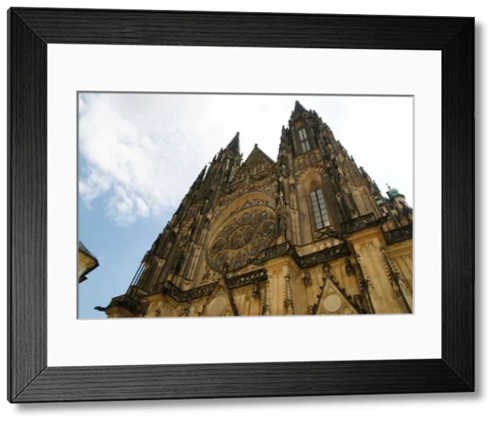Framed Print : Czech Republic. Prague. St. Vitus Cathedral. West facade. ne Framed Print : Czech Republic. Prague. St. Vitus Cathedral. West facade. ne