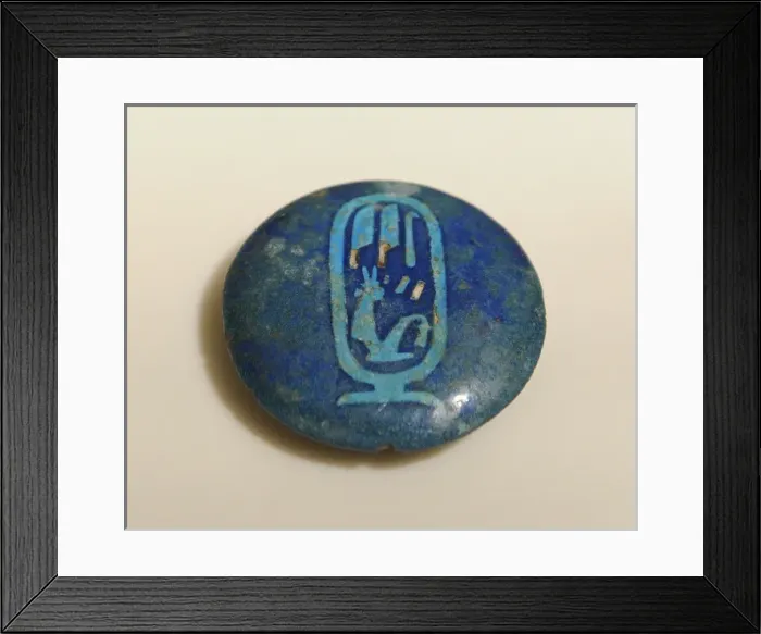 Framed Print : Egyptian button of a chest. New Kingdom Framed Print : Egyptian button of a chest. New Kingdom