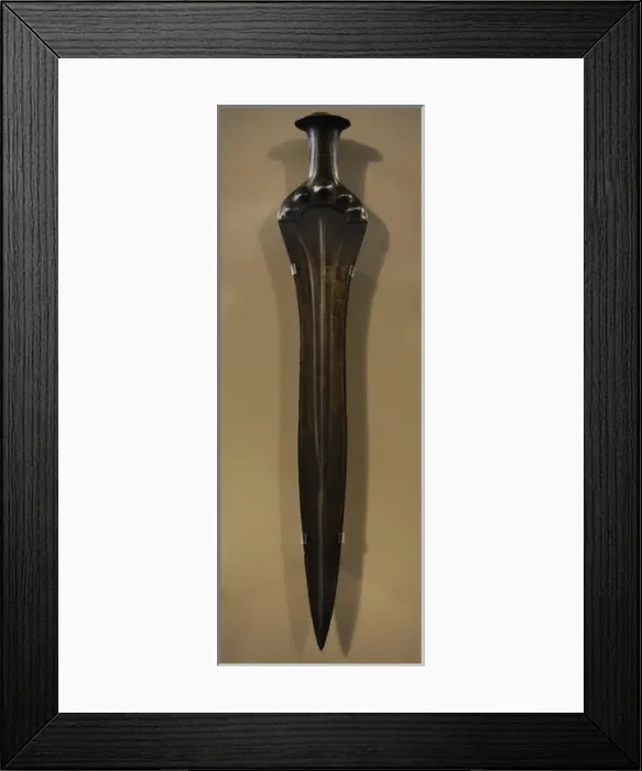 Framed Print : Hilted sword. 17th-16th centuries BC Framed Print : Hilted sword. 17th-16th centuries BC