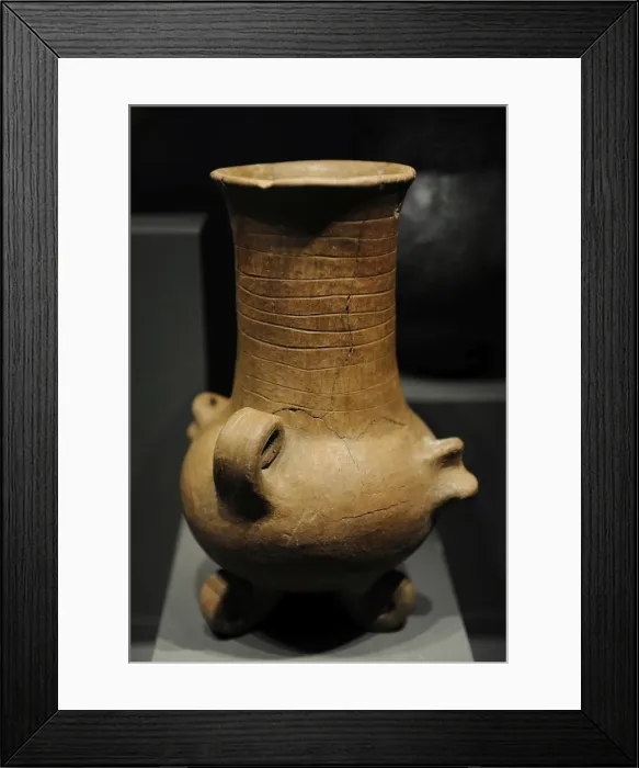 Framed Print : Cooking ceramic vessel. 2600-1700 BC. Early Bronze Age Framed Print : Cooking ceramic vessel. 2600-1700 BC. Early Bronze Age