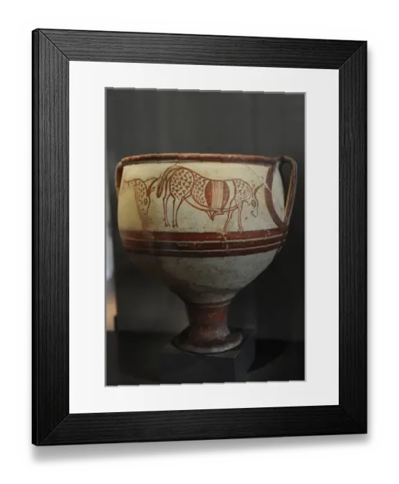 Framed Print : Cyprus. Mediterranean. Amphora, vessels for mixing and pouri Framed Print : Cyprus. Mediterranean. Amphora, vessels for mixing and pouri