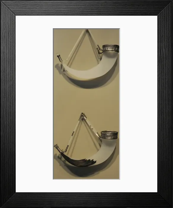 Framed Print : Straps from drinking horns Framed Print : Straps from drinking horns