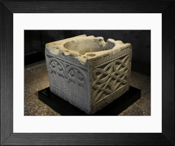 Framed Print : Fountain. Marble. 9th century Framed Print : Fountain. Marble. 9th century