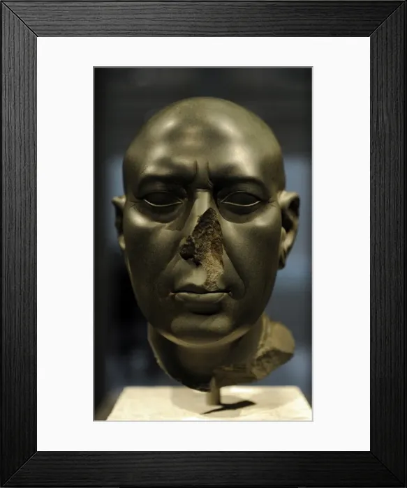 Framed Print : Berlin Green Head. Bust. Egypt Framed Print : Berlin Green Head. Bust. Egypt