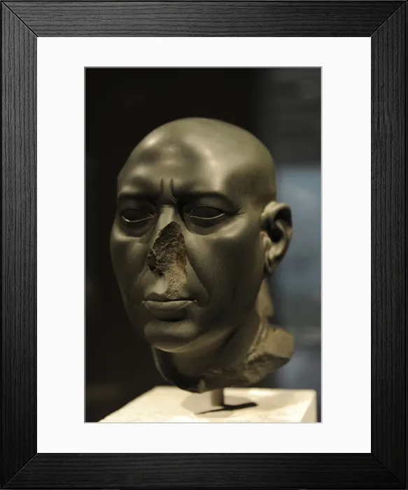 Framed Print : Berlin Green Head. Bust. Egypt Framed Print : Berlin Green Head. Bust. Egypt