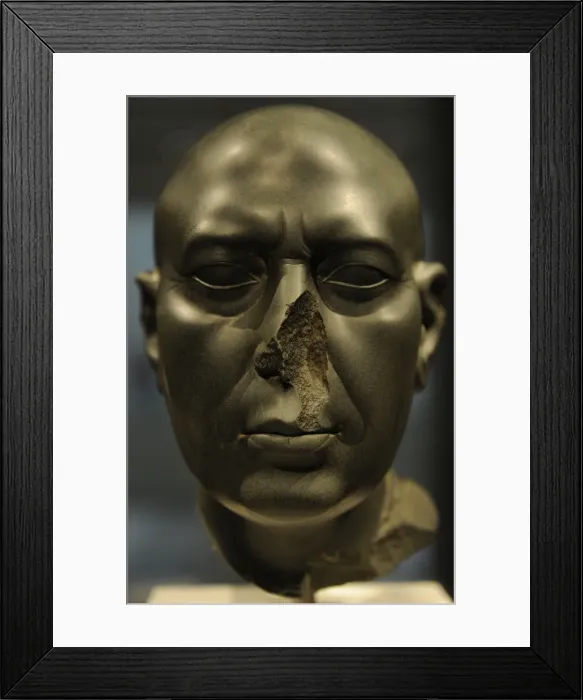 Framed Print : Berlin Green Head. Bust. Egypt Framed Print : Berlin Green Head. Bust. Egypt