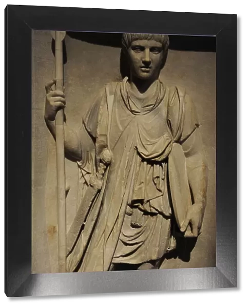 Roman legionary. Relief. 2nd century AD