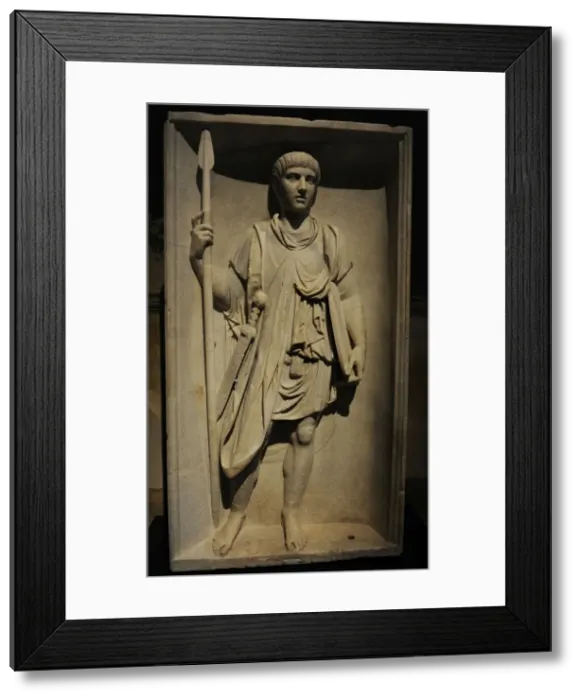 Framed Print : Roman legionary. Relief. 2nd century AD Framed Print : Roman legionary. Relief. 2nd century AD