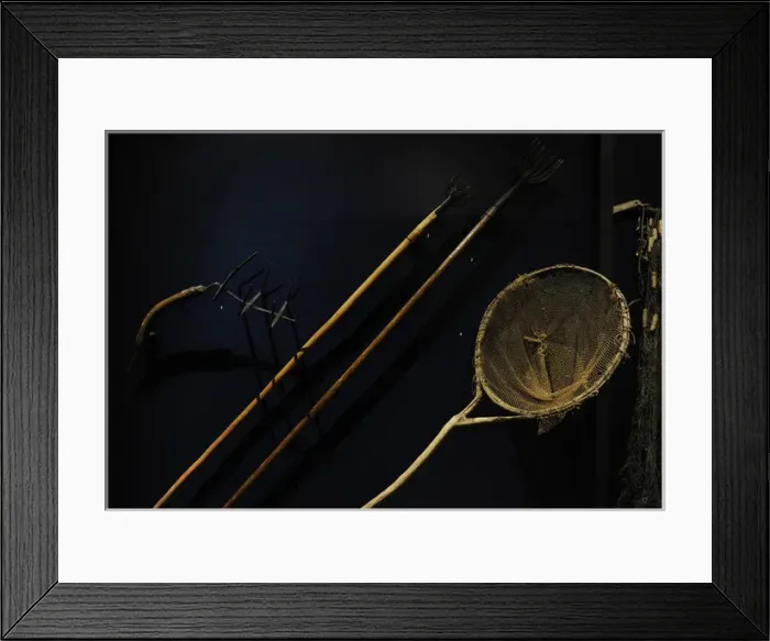 Framed Print : Finland. Utensils for river fishing Framed Print : Finland. Utensils for river fishing