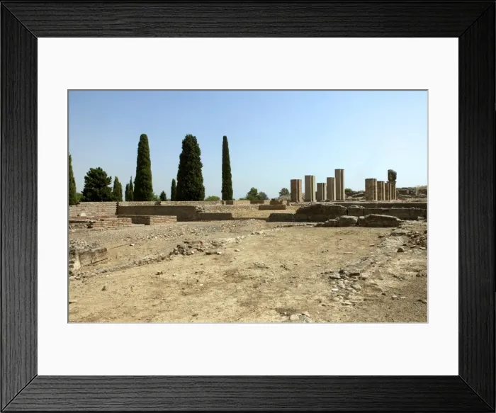 Framed Print : Roman city of Italica. Domus of the Exedra. Spain Framed Print : Roman city of Italica. Domus of the Exedra. Spain