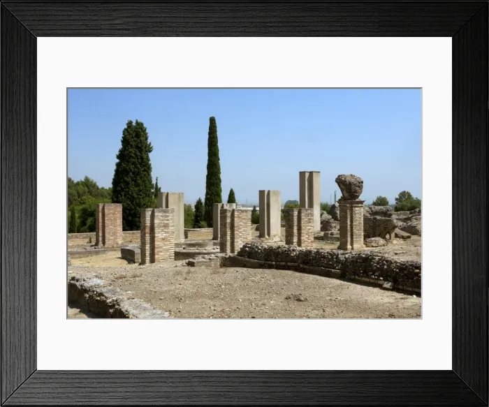 Framed Print : Roman city of Italica. Domus of the Exedra. Spain Framed Print : Roman city of Italica. Domus of the Exedra. Spain