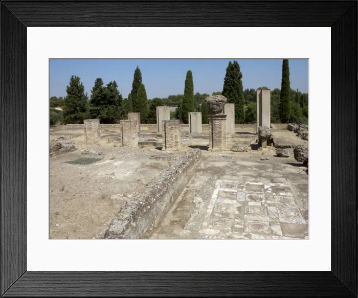 Framed Print : Roman city of Italica. Domus of the Exedra. Spain Framed Print : Roman city of Italica. Domus of the Exedra. Spain