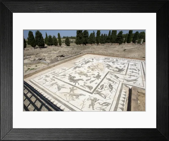Framed Print : Roman city of Italica. House of Neptune. Spain Framed Print : Roman city of Italica. House of Neptune. Spain