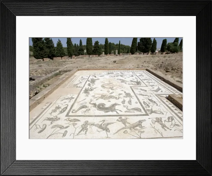 Framed Print : Roman city of Italica. House of Neptune. Spain Framed Print : Roman city of Italica. House of Neptune. Spain
