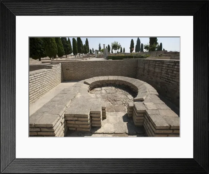 Framed Print : Roman city of Italica. House of the Birds. Bread oven. Spain Framed Print : Roman city of Italica. House of the Birds. Bread oven. Spain