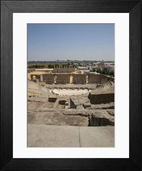 Framed Print : Roman Art. Spain. Andalusia. Italica. Theatre Framed Print : Roman Art. Spain. Andalusia. Italica. Theatre
