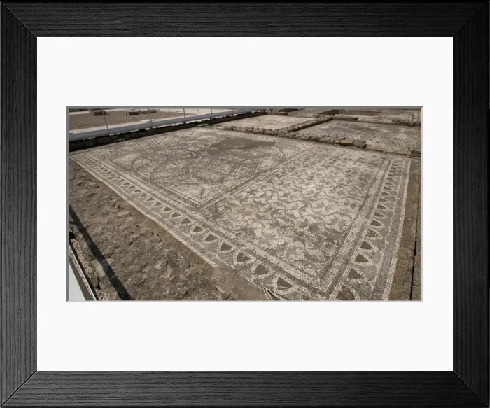 Framed Print : Spain. Italica. Roman city founded c. 206 BC. Ruins. Mosaic Framed Print : Spain. Italica. Roman city founded c. 206 BC. Ruins. Mosaic