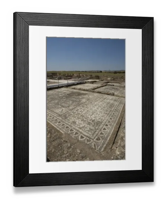 Framed Print : Spain. Italica. Roman city founded c. 206 BC. Ruins. Mosaic Framed Print : Spain. Italica. Roman city founded c. 206 BC. Ruins. Mosaic