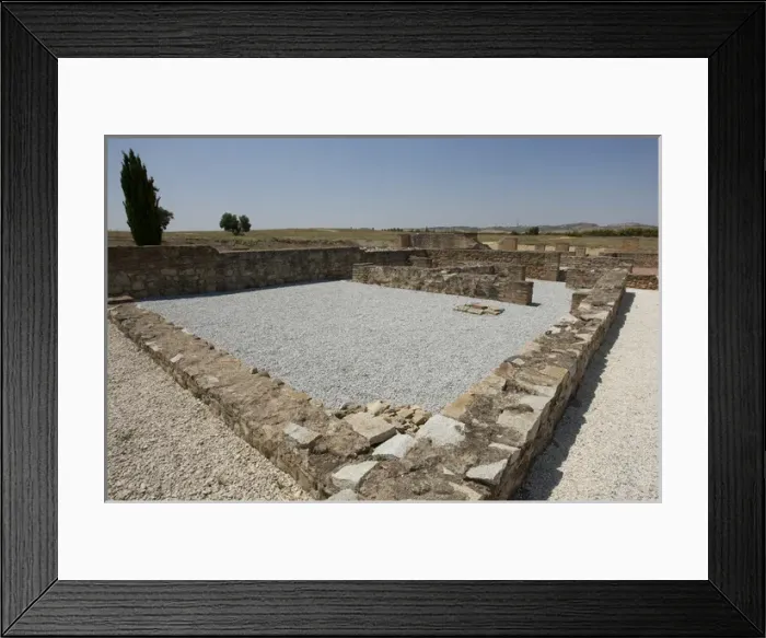 Framed Print : Spain. Italica. Roman city founded c. 206 BC. Ruins. mosaic Framed Print : Spain. Italica. Roman city founded c. 206 BC. Ruins. mosaic