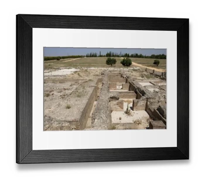 Framed Print : Spain. Italica. Roman city founded c. 206 BC. Thermae, Large Framed Print : Spain. Italica. Roman city founded c. 206 BC. Thermae, Large