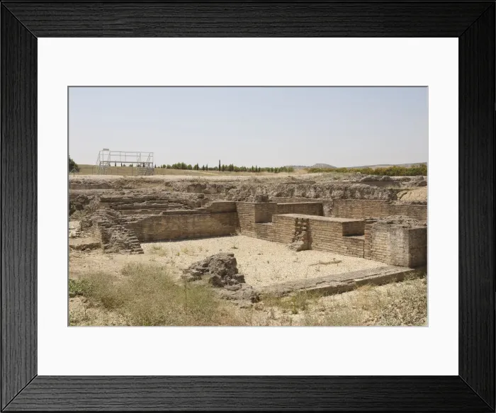 Framed Print : Spain. Italica. Roman city founded c. 206 BC. Ruins Framed Print : Spain. Italica. Roman city founded c. 206 BC. Ruins
