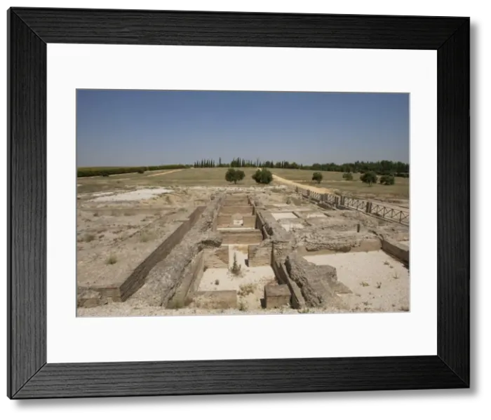 Framed Print : Spain. Italica. Roman city founded c. 206 BC. Thermae, Large Framed Print : Spain. Italica. Roman city founded c. 206 BC. Thermae, Large