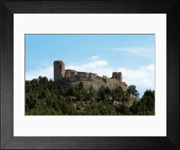 Framed Print : Spain. Aragon. Calatayud. Castle and walls of the complex of Framed Print : Spain. Aragon. Calatayud. Castle and walls of the complex of