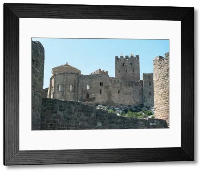 Framed Print : Spain. Aragon. Loarre Caste. Complex built during 11th-12th Framed Print : Spain. Aragon. Loarre Caste. Complex built during 11th-12th