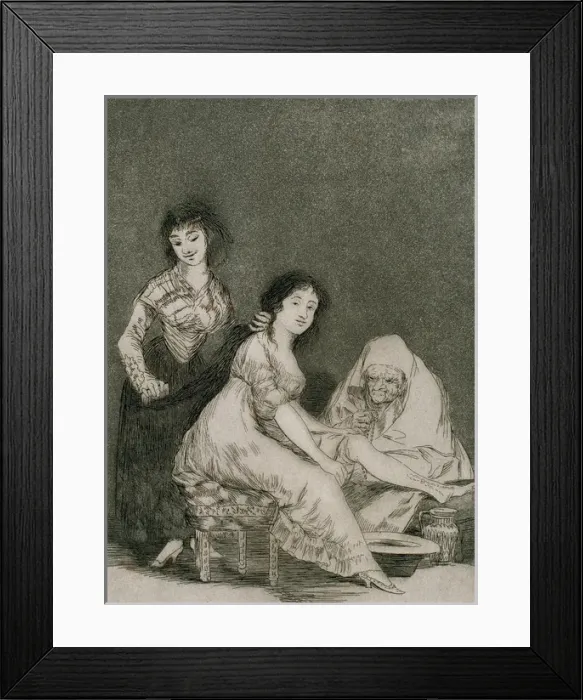 Framed Print : Goya (1746-1828). Spanish painter and printmaker. Los Capric Framed Print : Goya (1746-1828). Spanish painter and printmaker. Los Capric