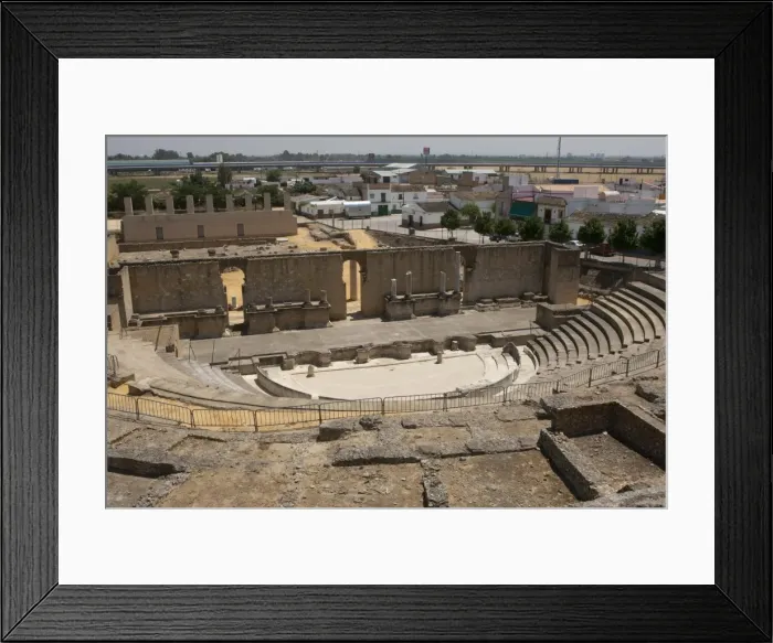 Framed Print : Roman Art. Spain. Andalusia. Italica. Theatre Framed Print : Roman Art. Spain. Andalusia. Italica. Theatre
