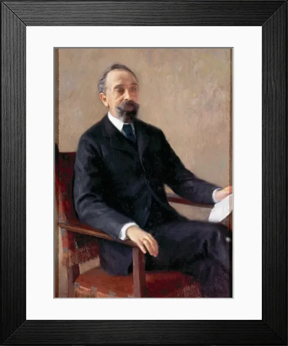 Framed Print : Joan Maragall (1860-1911). Catalan poet. Portrait by Ramon P Framed Print : Joan Maragall (1860-1911). Catalan poet. Portrait by Ramon P