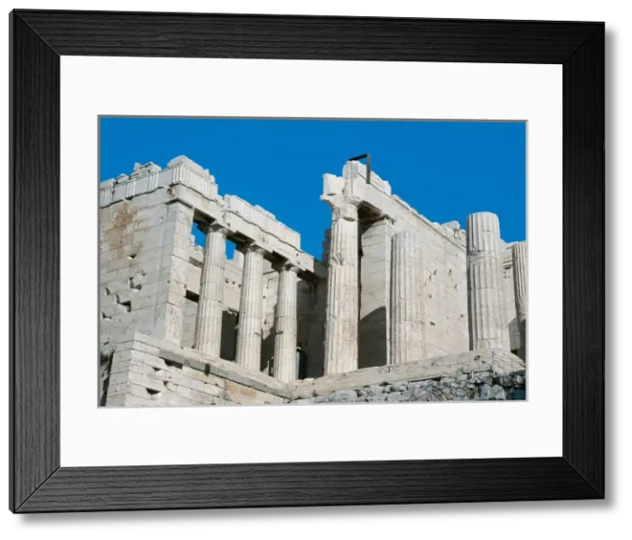 Framed Print : Greece. Athens. Propylaea. Monumental entrance to the sacred Framed Print : Greece. Athens. Propylaea. Monumental entrance to the sacred