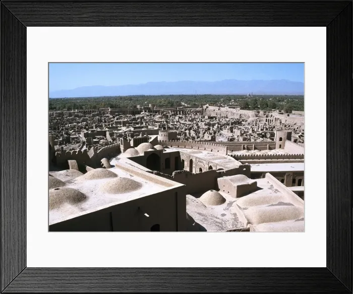 Framed Print : Iran. Bam country. Citadel. Dating around 2. 000 years ago. V Framed Print : Iran. Bam country. Citadel. Dating around 2. 000 years ago. V