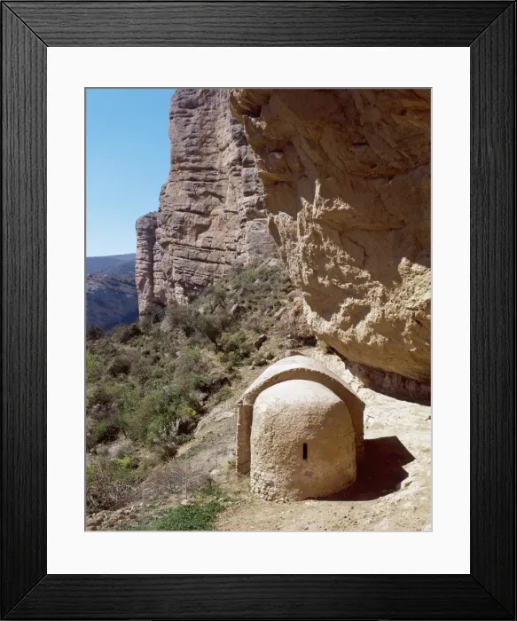 Framed Print : Spain. La Rioja. Viguera. Hermitage of San Esteban. Outside Framed Print : Spain. La Rioja. Viguera. Hermitage of San Esteban. Outside