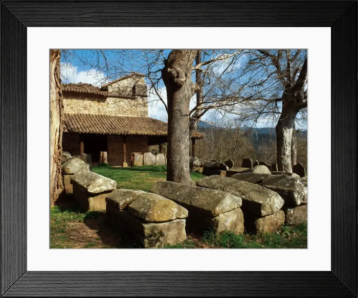 Framed Print : Spain. Basque Country. Necropolis of Argineta. Formed by sep Framed Print : Spain. Basque Country. Necropolis of Argineta. Formed by sep