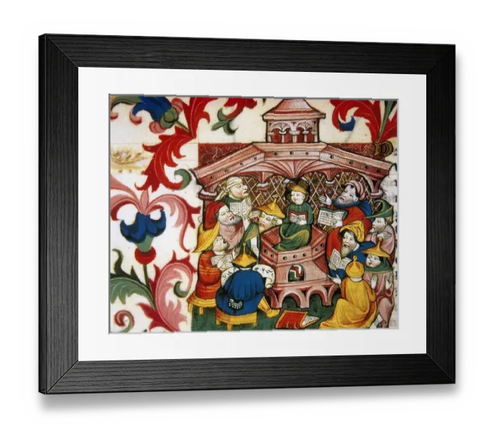 Framed Print : Finding in the Temple. Miniature. 15th century. France Framed Print : Finding in the Temple. Miniature. 15th century. France