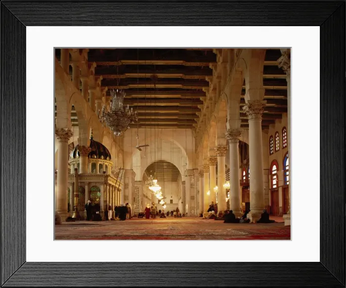 Framed Print : Syria. Great Mosque of Damascus. Interior Framed Print : Syria. Great Mosque of Damascus. Interior