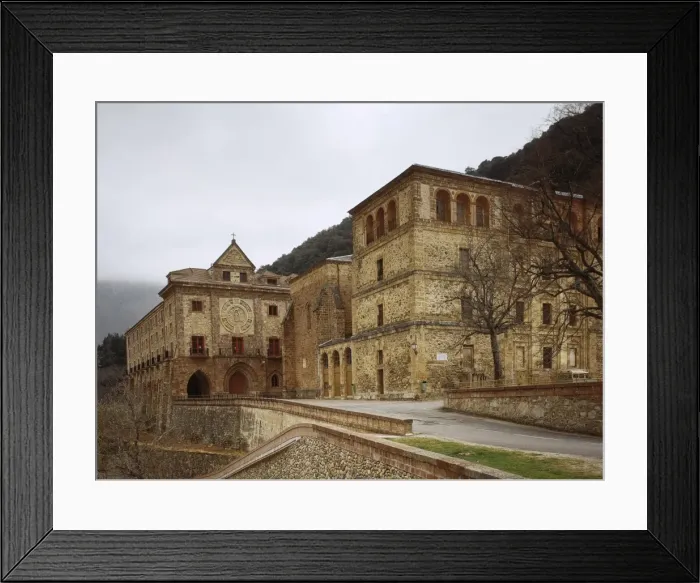 Framed Print : Spain. Anguiano. Monastery of Our Lady of Valvanera. Exterio Framed Print : Spain. Anguiano. Monastery of Our Lady of Valvanera. Exterio