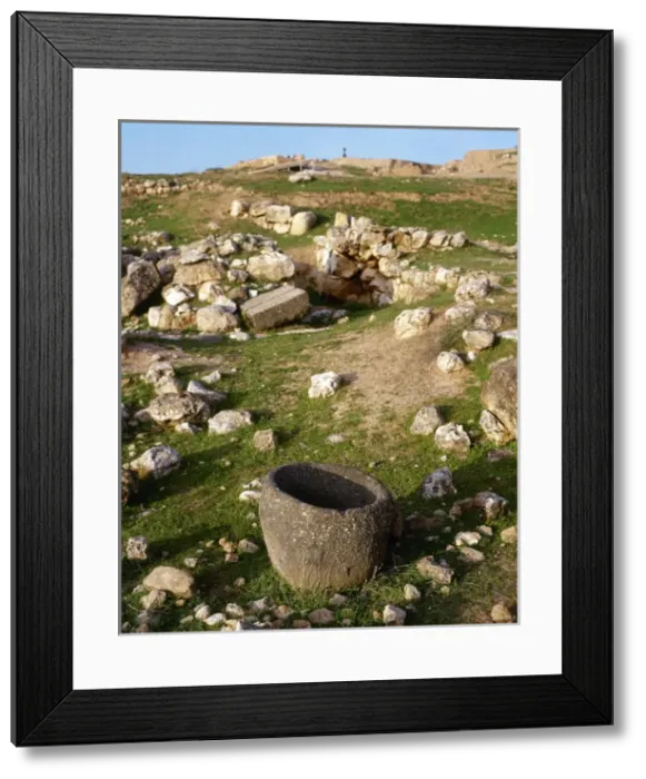 Framed Print : Ruins of Ebla. III milllennium BC. Syria Framed Print : Ruins of Ebla. III milllennium BC. Syria