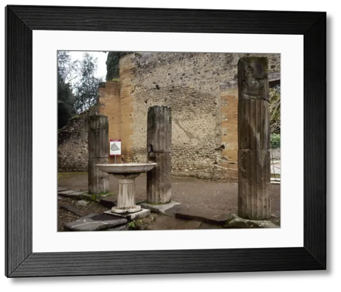 Framed Print : Pompeii. Triangular Forum Framed Print : Pompeii. Triangular Forum