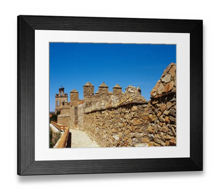Framed Print : Spain. Avila. Section of the medieval walls, 12th century Framed Print : Spain. Avila. Section of the medieval walls, 12th century