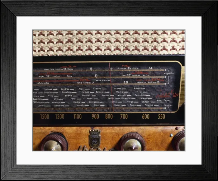 Framed Print : Ancient radio receiver Framed Print : Ancient radio receiver