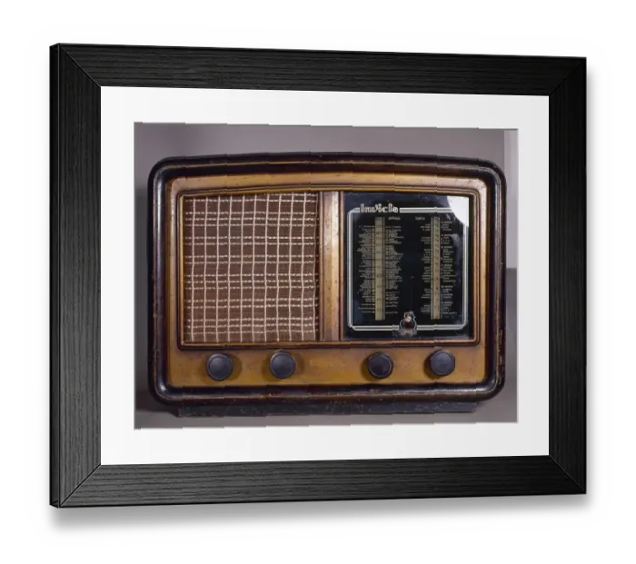 Framed Print : Ancient radio receiver Framed Print : Ancient radio receiver