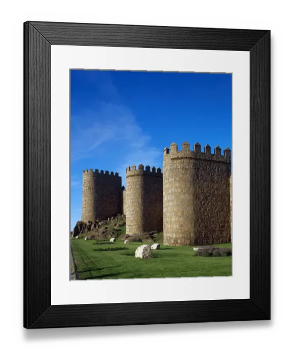 Framed Print : Spain. Avila. Section of the western sector of the medieval Framed Print : Spain. Avila. Section of the western sector of the medieval
