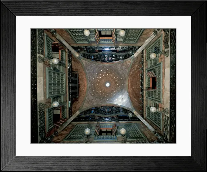 Framed Print : Dome of the Great Hall of Guell Palace. By Antoni Gaudi (185 Framed Print : Dome of the Great Hall of Guell Palace. By Antoni Gaudi (185