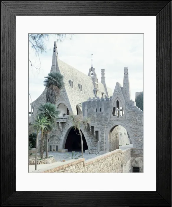Framed Print : Guell Wine Cellar (1895-1897). Chapel. By Antoni Gaudi (1852 Framed Print : Guell Wine Cellar (1895-1897). Chapel. By Antoni Gaudi (1852
