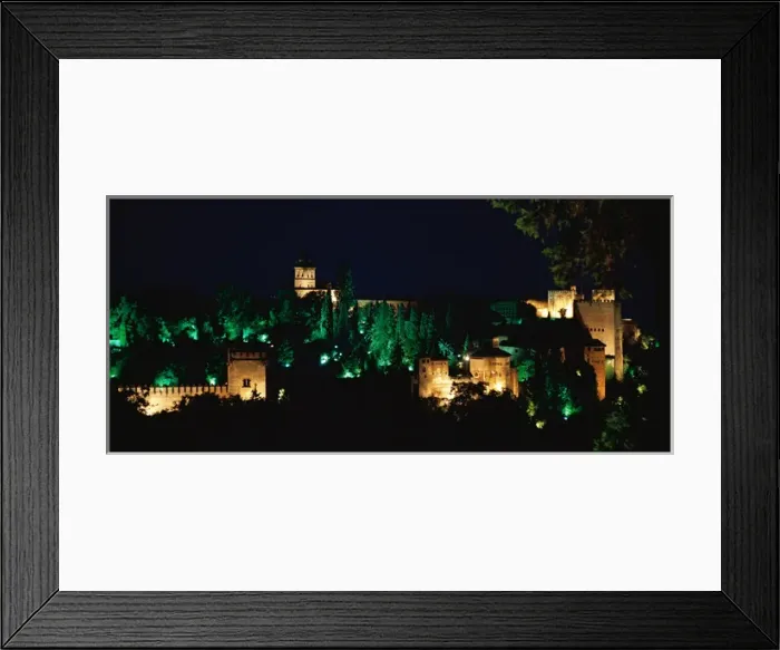 Framed Print : Spain. Granada. Alhambra. NIght view Framed Print : Spain. Granada. Alhambra. NIght view