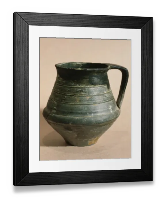 Framed Print : Spain. Early Iron Age (500-38 BC). Grey Ceramic jar. Cervera Framed Print : Spain. Early Iron Age (500-38 BC). Grey Ceramic jar. Cervera